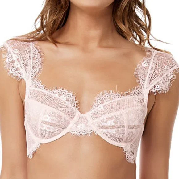 NWT BLUEBELLA Delicate Pink Marina Lace Bra 36C display picture 1